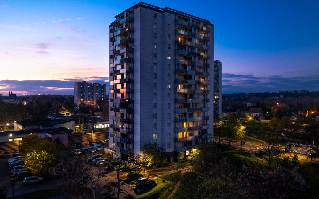 Photographies du parc de logement social réhabilité à Tours pour Val Touraine Habitat